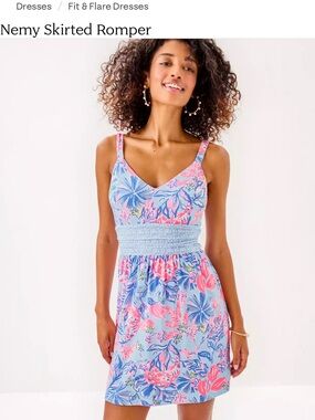 Lilly Pulitzer size 8 Nemy Skirted Romper